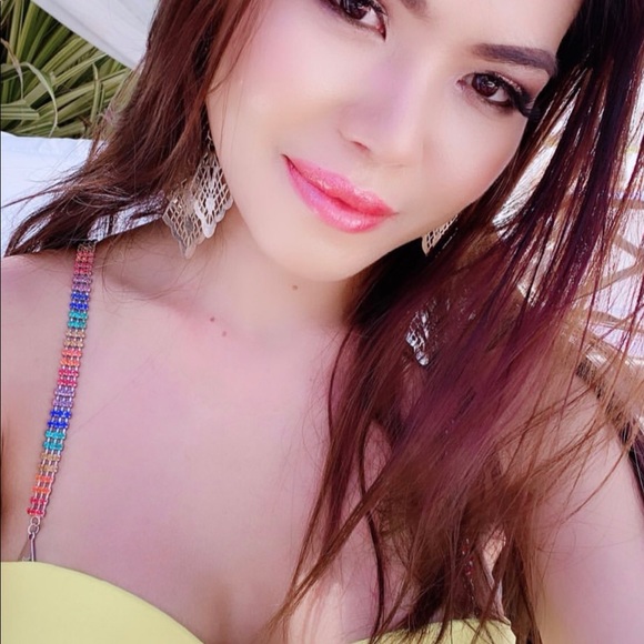 Rainbow Rhinestone Bra Straps - Picture 2 of 6